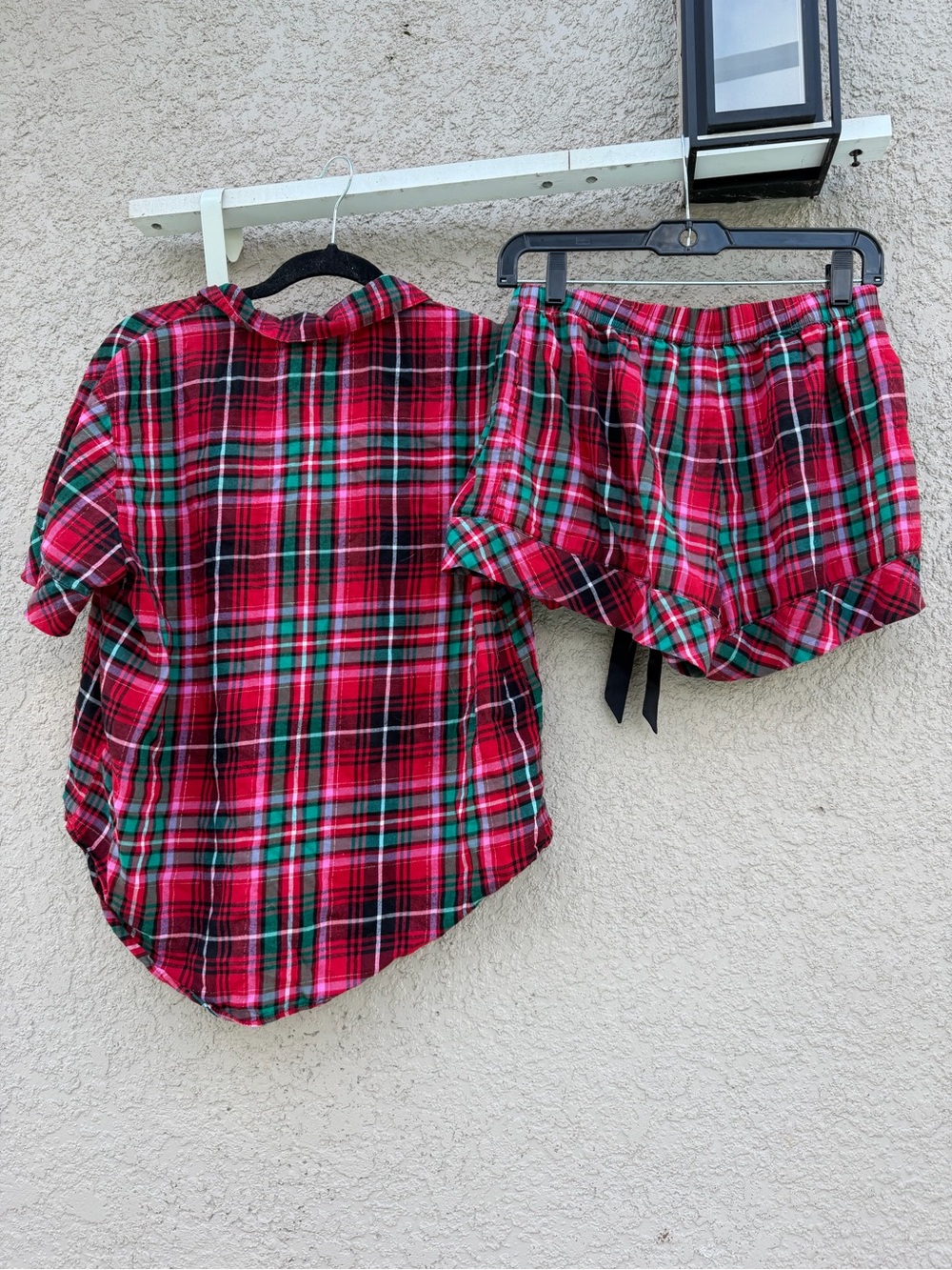 Red Plaid Women’s Lounge Set - Picture 3 of 8